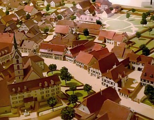 Riehen um 1880 im Modell