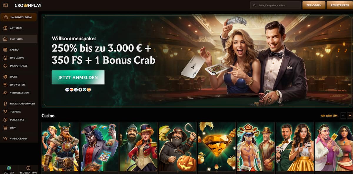 Crownplay ist ein starkes Bitcoin Casino für Schweizer Spieler, das Casino und Sportwetten mit über 10.000 Spielen kombiniert. Die Plattform punktet mit schneller Krypto-Auszahlung, hoher Sicherheit, einem umfangreichen Bonuspaket und einem attraktiven VIP-Programm, richtet sich aber klar an ambitionierte Vielspieler.